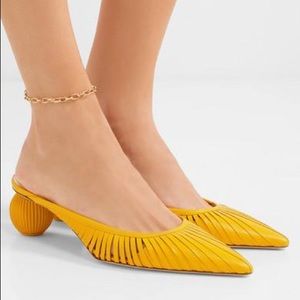 Cult Gaia Women's Alia Leather Mules size 37